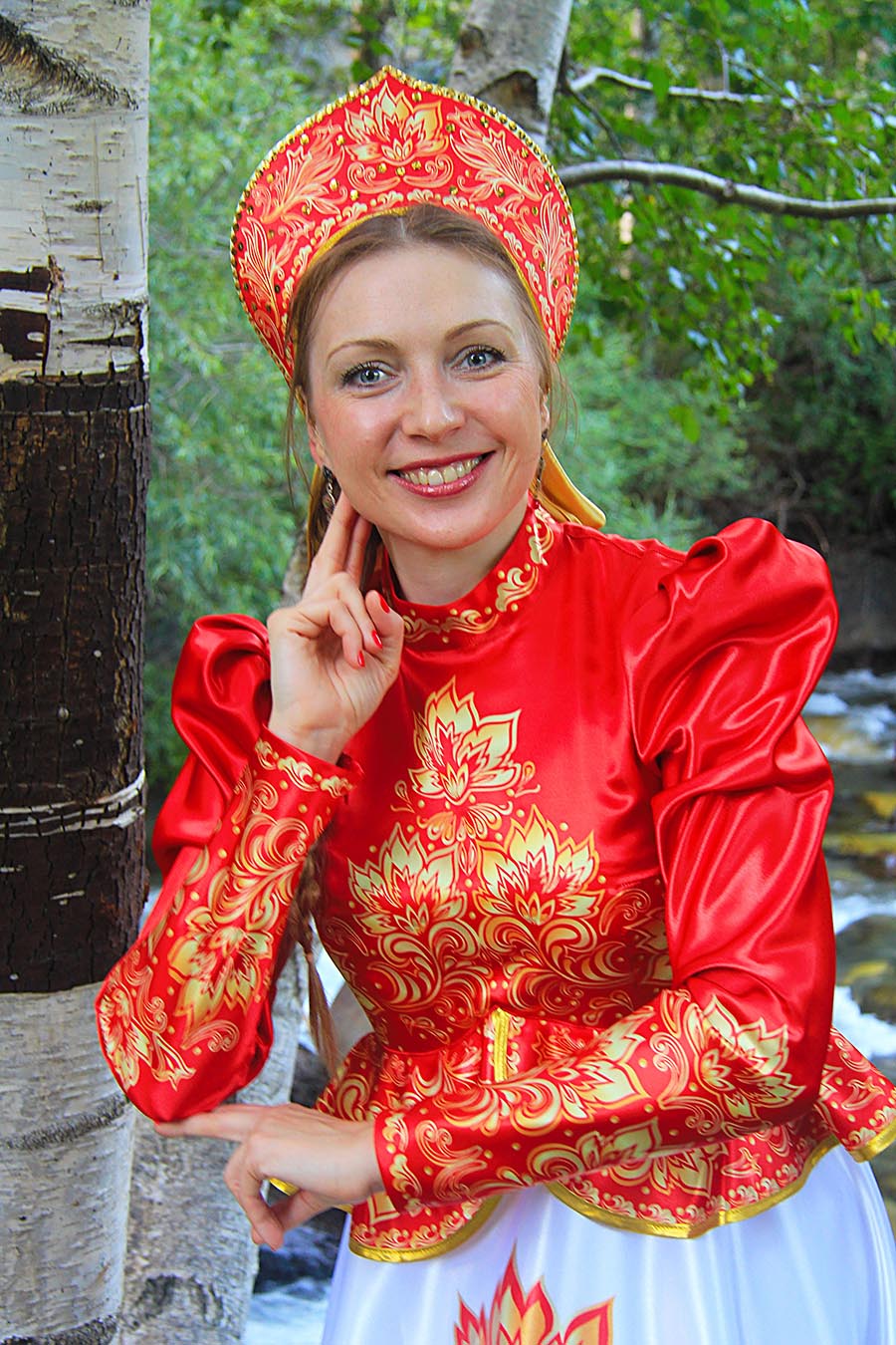 Women in Slavic costumes in Petaling Jaya