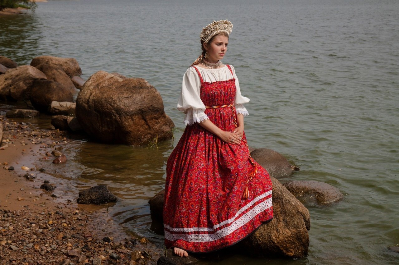 Women in Slavic costumes in Petaling Jaya