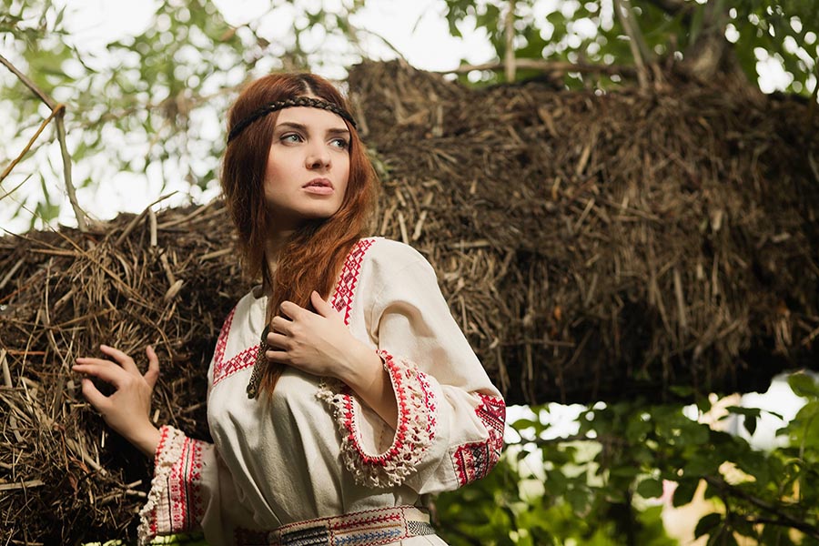 Women in Slavic costumes in Petaling Jaya