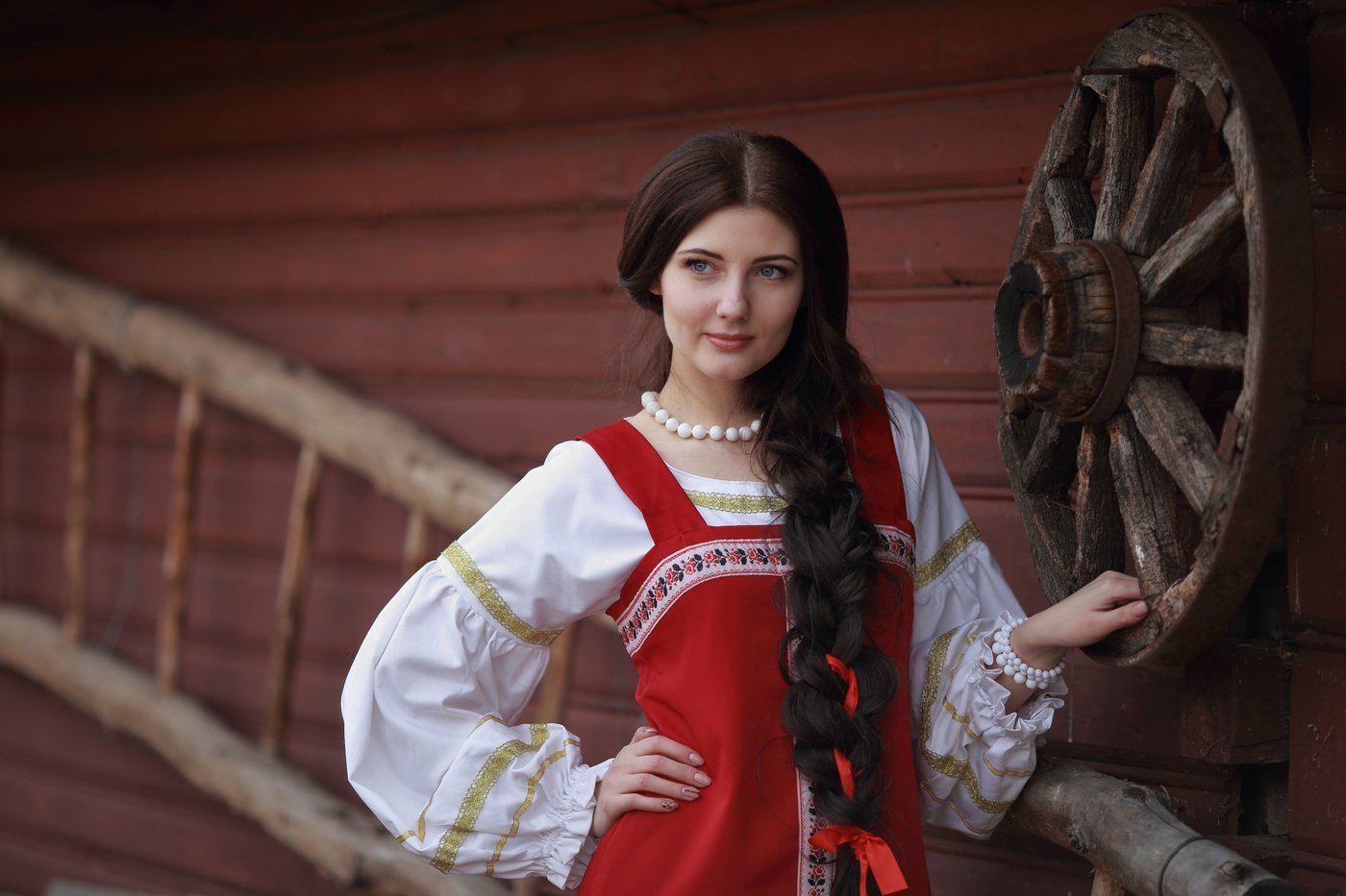 Girls in Slavic costumes in Petaling Jaya