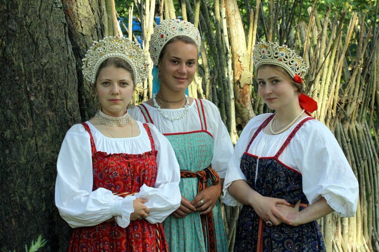 Sexy model Girls in Slavic costumes in Petaling Jaya